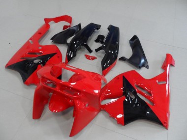 Affordable 1994-1997 Kawasaki ZX9R Motorcycle Fairings - Red Glossy Black