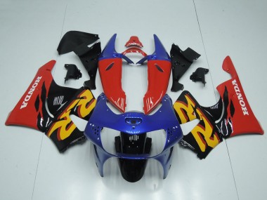 Affordable 1998-1999 Honda CBR900RR 919 Motorcycle Fairing - Red Blue Glossy Black