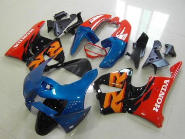 Affordable 1998-1999 Honda CBR900RR 919 Motorcycle Fairings - Red Blue Glossy Black