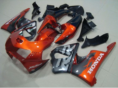 Affordable 1998-1999 Honda CBR900RR 919 Motorcycle Fairings - Orange Grey