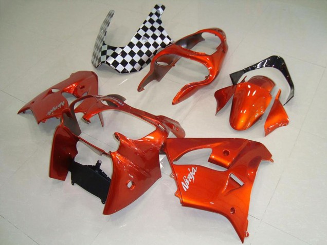 2000-2001 Kawasaki ZX9R Motorcycle Fairings - Orange