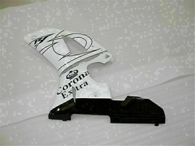 2000-2001 Yamaha YZF R1 Motorcycle Fairings - White Black Corona Extra