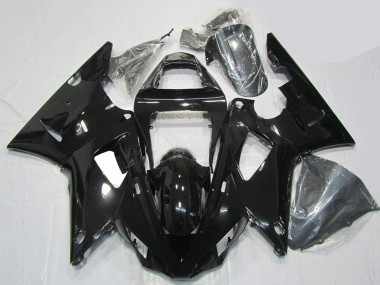 Affordable 2000-2001 Yamaha YZF R1 Motorcycle Fairings - Glossy Black