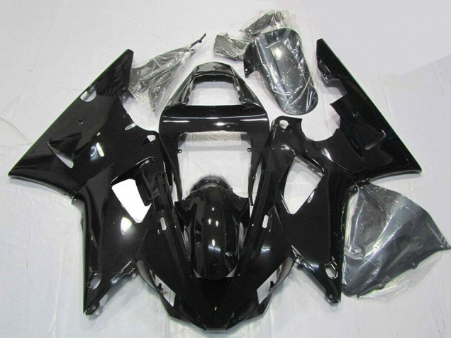 2000-2001 Yamaha YZF R1 Motorcycle Fairings - Glossy Black