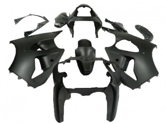 2000-2002 Kawasaki ZX6R Motorcycle Fairings - Matte Black