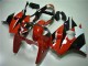 2000-2002 Kawasaki ZX6R Motorcycle Fairings - White Red Glossy Black