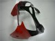 2000-2002 Kawasaki ZX6R Motorcycle Fairings - White Red Glossy Black