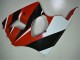 2000-2002 Kawasaki ZX6R Motorcycle Fairings - White Red Glossy Black