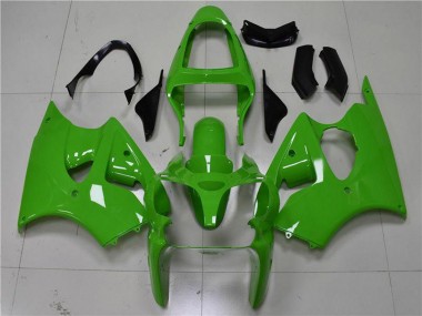 Affordable 2000-2002 Kawasaki ZX6R Motorcycle Fairings - Green Black