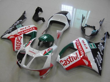 Affordable 2000-2006 Honda VTR1000 Bike Fairings - White Red Green Glossy Black Castrol
