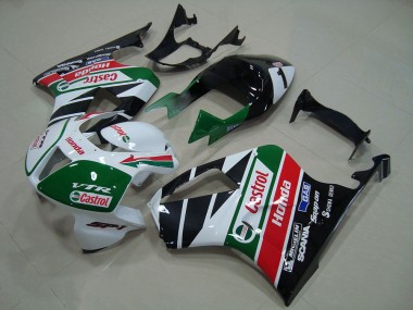 Affordable 2000-2006 Honda VTR1000 Bike Fairing - White Red Green Glossy Black Castrol