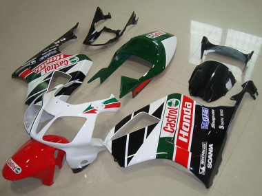 Affordable 2000-2006 Honda VTR1000 Motorcycle Fairing Kits - White Red Green Glossy Black Castrol