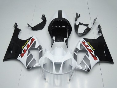 Affordable 2000-2006 Honda VTR1000 Motorcycle Fairings - White Glossy Black