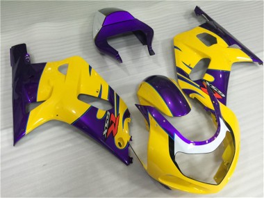 Affordable 2001-2003 Suzuki GSXR 600/750 Motorcycle Fairings - Yellow Purple