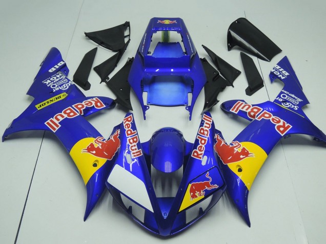2002-2003 Yamaha YZF R1 Motorcycle Fairings - Blue Yellow Red Bull