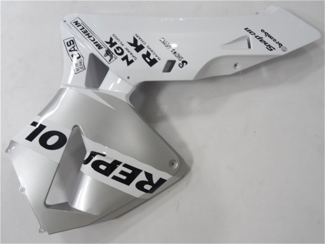 2003-2004 Honda CBR600RR Motorcycle Fairing - White Silver Black Repsol