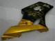 2003-2004 Suzuki GSXR 1000 Motorcycle Fairings - Glossy Black Gold Flame