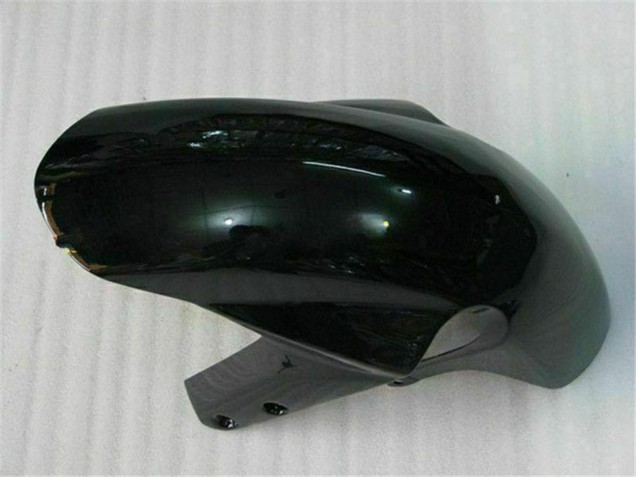 2003-2004 Suzuki GSXR 1000 Motorcycle Fairings - Glossy Black Gold Flame