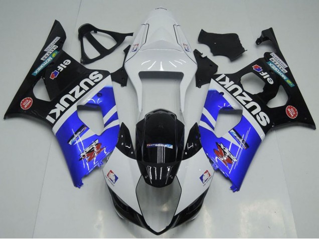 2003-2004 Suzuki GSXR 1000 Motorcycle Fairings - White Blue Black Red Elf