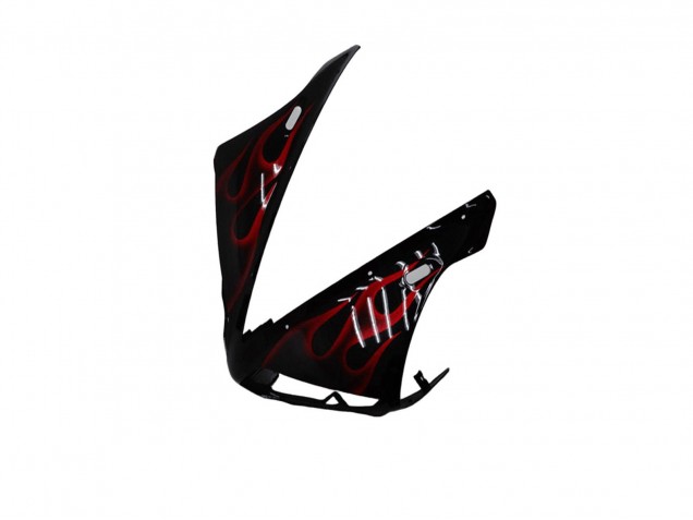 2004-2006 Yamaha YZF R1 Motorcycle Fairings - Glossy Black Red Flame