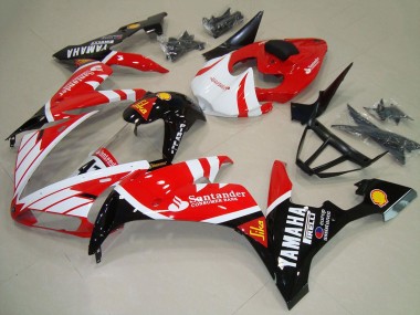 Affordable 2004-2006 Yamaha YZF R1 Motorcycle Fairings - Red White Black Santander
