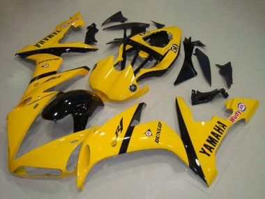 Affordable 2004-2006 Yamaha YZF R1 Motorcycle Fairing - Yellow Glossy Black