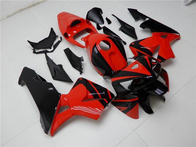 2005-2006 Honda CBR600RR Abs Fairings - Red Black