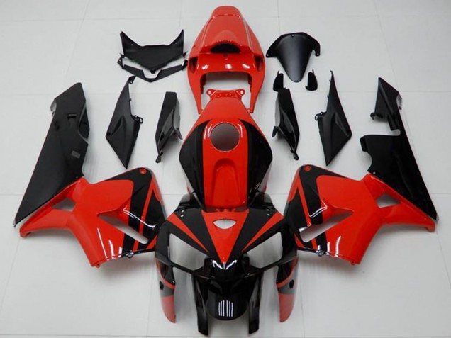 2005-2006 Honda CBR600RR Abs Fairings - Red Black