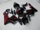 2005-2006 Honda CBR600RR Motorcycle Fairing Kits - Glossy Black Red Flame