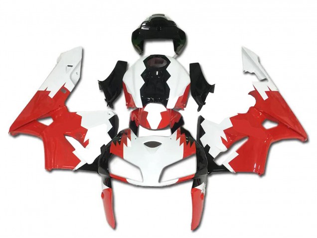 2005-2006 Honda CBR600RR Bike Fairings - White Red Black