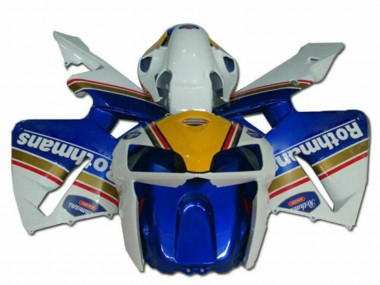 Affordable 2005-2006 Honda CBR600RR Motorcycle Fairings - Blue Gold Red White Rothmans
