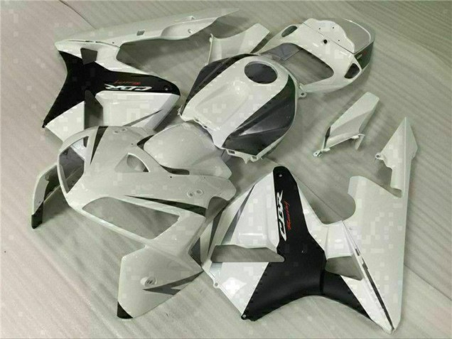 2005-2006 Honda CBR600RR Bike Fairings - White Black