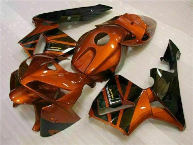 Affordable 2005-2006 Honda CBR600RR Motorcycle Fairing Kits - Orange Black