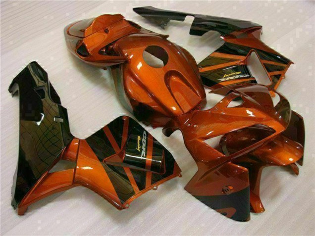 2005-2006 Honda CBR600RR Motorcycle Fairing Kits - Orange Black