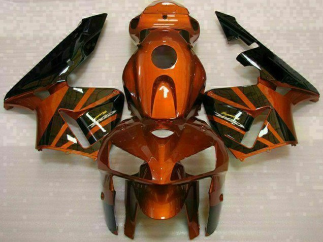 2005-2006 Honda CBR600RR Motorcycle Fairing Kits - Orange Black