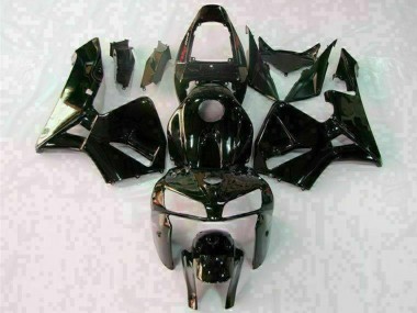 Affordable 2005-2006 Honda CBR600RR Motorcycle Fairings - Glossy Black White