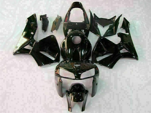 2005-2006 Honda CBR600RR Motorcycle Fairings - Glossy Black White