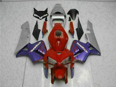 Affordable 2005-2006 Honda CBR600RR Motorcycle Fairings - Red Purple Grey