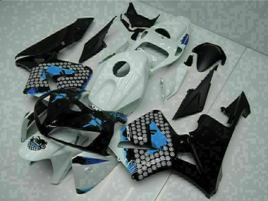 Affordable 2005-2006 Honda CBR600RR Motorcycle Fairings - White Black Green