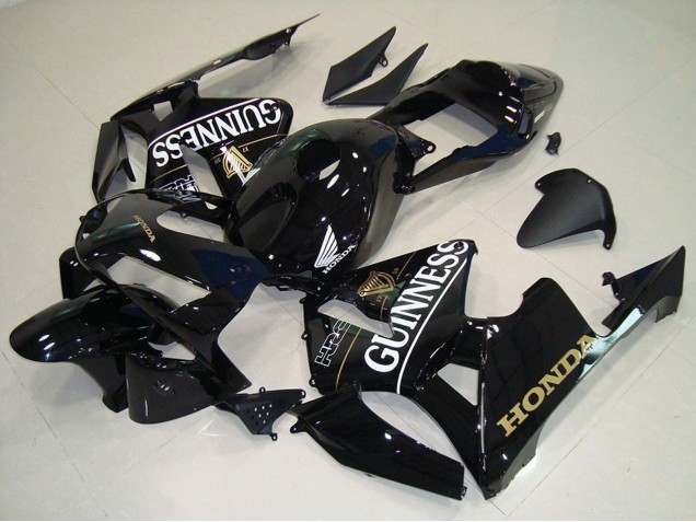 2005-2006 Honda CBR600RR Motorcycle Fairings - Glossy Black Gunness