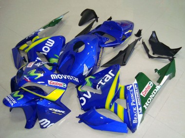 Affordable 2005-2006 Honda CBR600RR Motorcycle Fairings - Blue Yellow Green White MoviStar Red Castrol