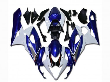 Affordable 2005-2006 Suzuki GSXR 1000 Motorcycle Fairing - White Blue