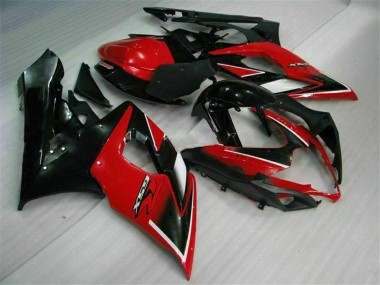 Affordable 2005-2006 Suzuki GSXR 1000 Motorcycle Fairings - Red Glossy Black Matte Black