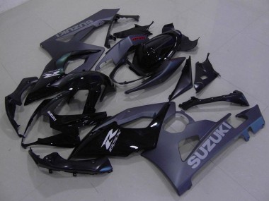 Affordable 2005-2006 Suzuki GSXR 1000 Motorcycle Fairings Kit - Glossy Black Matte Black
