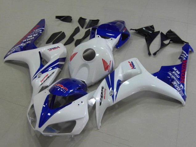 2006-2007 Honda CBR1000RR Motorcycle Fairings - White Blue Red HRC