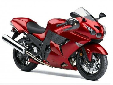 Affordable 2006-2011 Kawasaki ZX14R ZZR1400 Motorcycle Fairings - Red
