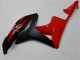 2007-2008 Honda CBR600RR Bike Fairings - Red Matte Black