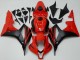 2007-2008 Honda CBR600RR Bike Fairings - Red Matte Black