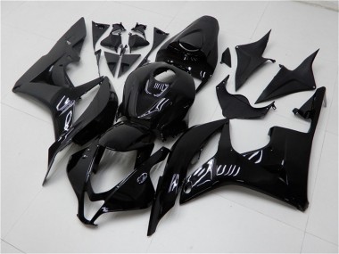 Affordable 2007-2008 Honda CBR600RR Motorcycle Fairings - Glossy Black