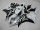 2007-2008 Honda CBR600RR Bike Fairings - White Glossy Black